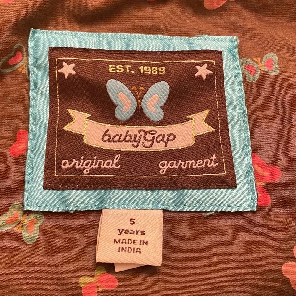 Baby Gap faux suede girls jacket size 5